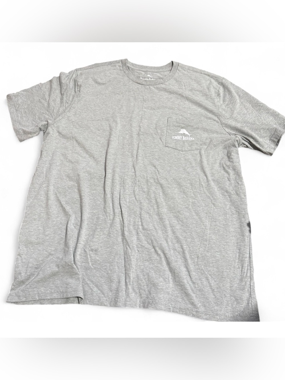 Tommy Bahama Light Gray Short Sleeve Pocket Tee